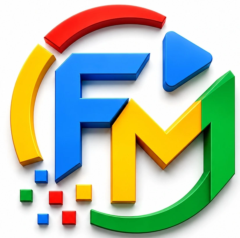 Símbolo FM multicolorido